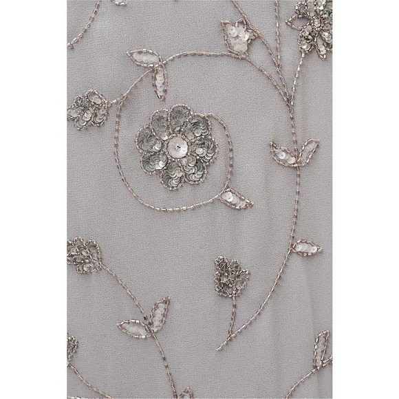 BHLDN Plymouth Wrap Dress Lavender Gray NEW - Picture 3 of 9